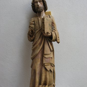 Restauro conservativo ed estetico di una scultura lignea raffigurante San Bartolomeo Apostolo
