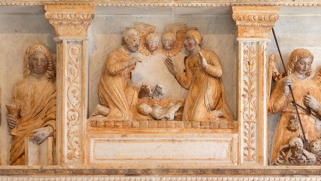 Altare lapideo Parrocchia San Martino Vescovo e Sacro Cuore di Gesu' di Asio Clauzetto