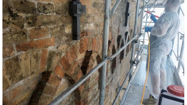 Restauro del campanile di san marco evangelista