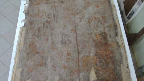 Restauro della tela raffigurante 'la consegna delle chiavi'