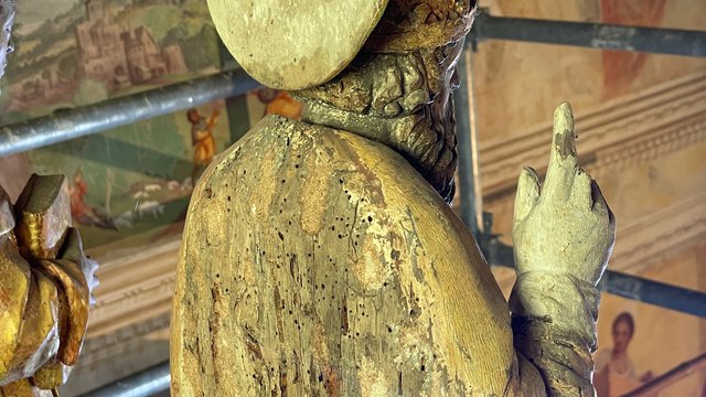 Prodolone - Comoretto prima del restauro Prima cimasa