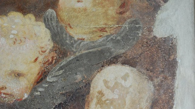 Restauro lacerti affreschi Parrocchia Santa Maria Annunziata Udine