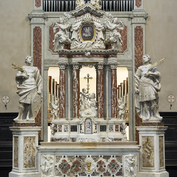Lavori di restauro dell'altare maggiore del duomo di San Vito al Tagliamento