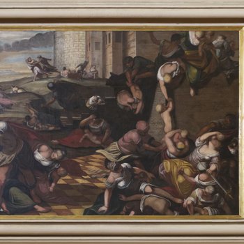 Restauro del dipinto raffigurante la 'Strage degli Innocenti' a Stevenà di Caneva