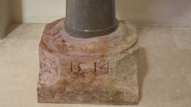 Restauro del fonte battesimale della chiesa di collalto