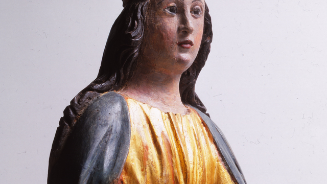 Scultura lignea Santa Caterina d'Alessandria Domenico da Tolmezzo Museo Carnico