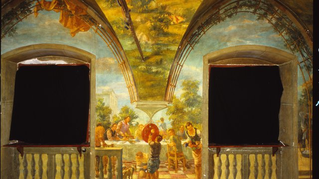 Casa Cavazzini affreschi Afro Basaldella e arredi