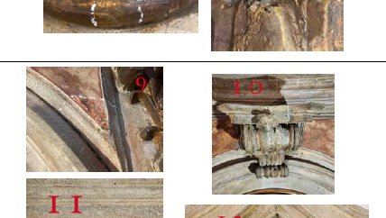 restauro delle due mense degli altari della chiesa parrocchiale 'san martino vescovo' in tiezzo