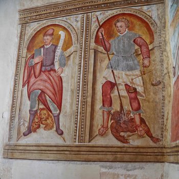 Restauro degli intonaci esterni e dell'apparato decorativo interno dell'oratorio dello spirito santo di san leonardo in valcellina