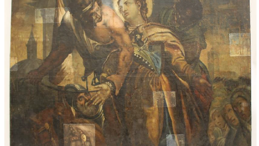 Restauro del dipinto su tela raffigurante 'il martirio di santa giustina'