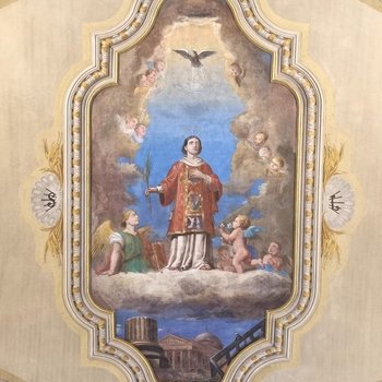 Restauro conservativo dell'affresco della navata nella chiesa di san lorenzo martire