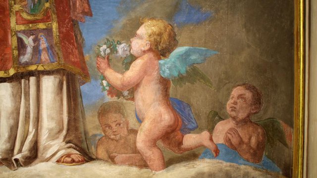 Restauro conservativo dell'affresco della navata nella chiesa di san lorenzo martire