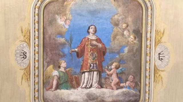 Restauro conservativo dell'affresco della navata nella chiesa di san lorenzo martire