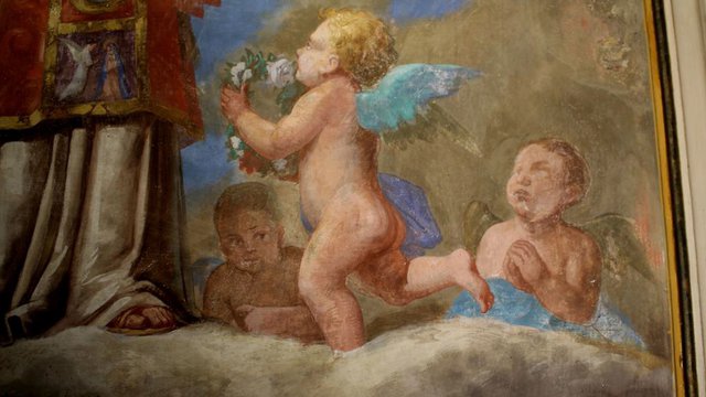 Restauro conservativo dell'affresco della navata nella chiesa di san lorenzo martire