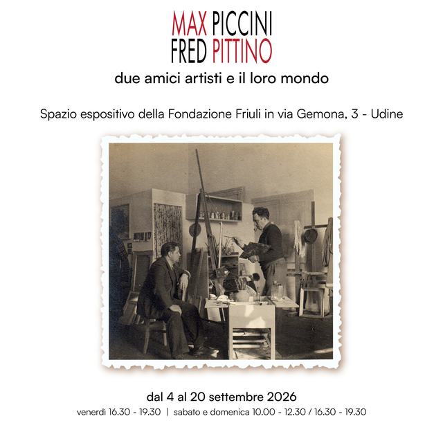 MAX PICCINI FRED PITTINO due amici artisti e il loro mondo