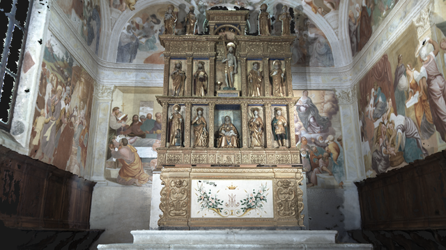 Restauro altare di giovanni martini presso chiesa santa maria delle grazie in prodolone