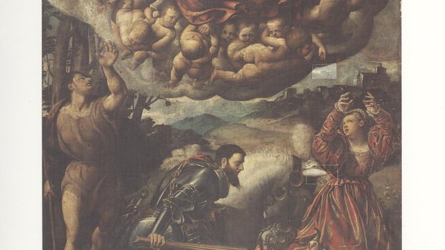 Restauro dei dipinti e recupero originale marmorino settecentesco Chiesa di San Giorgio Maggiore