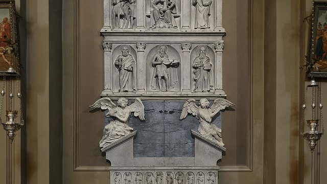 Lavariano parrocchiale San Paolo Apostolo altare lapideo Carlo da Carona