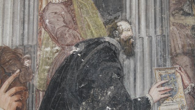 restauro degli affreschi (comparto 'b' e 'c') del salone d'onore del palazzo ragazzoni