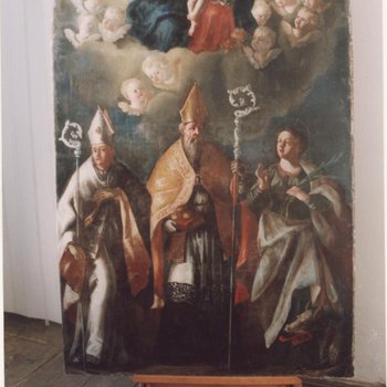 Restauro del dipinto su tela 'madonna con bambino e san biagio e santa margherita' del xviii sec., della chiesa di san nicolò vescovo di sorzento