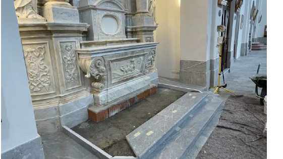 Restauro altare marmoreo di San Francesco a Forgaria nel Friuli