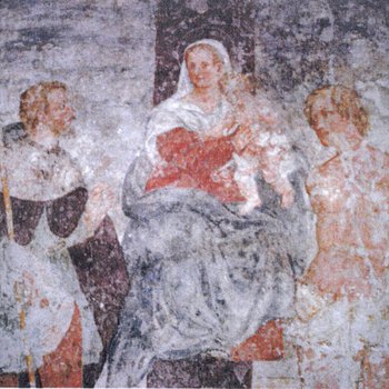 Lavori di restauro degli affreschi dell'antica chiesa di Sant'Agnese di Rorai Piccolo