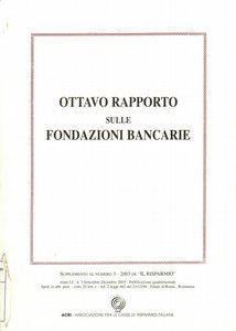 FB - Ottavo Rapporto sulle Fondazioni Bancarie