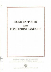 FB - Nono Rapporto sulle Fondazioni Bancarie