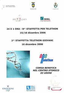 Telethon - Corsa benefica nel centro storico di Udine 15/16 dicembre 2006 - DVD