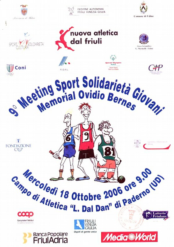 9^ Meeting Sport Solidarietà  Giovani - Memorial Ovidio Bernes 