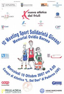 10° Meeting Sport Solidarietà  Giovani - Memorial Ovidio Bernes