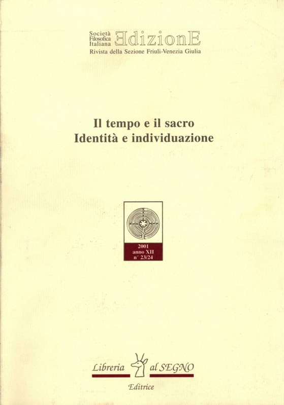 Il tempo e il sacro. Identità  e individuazione