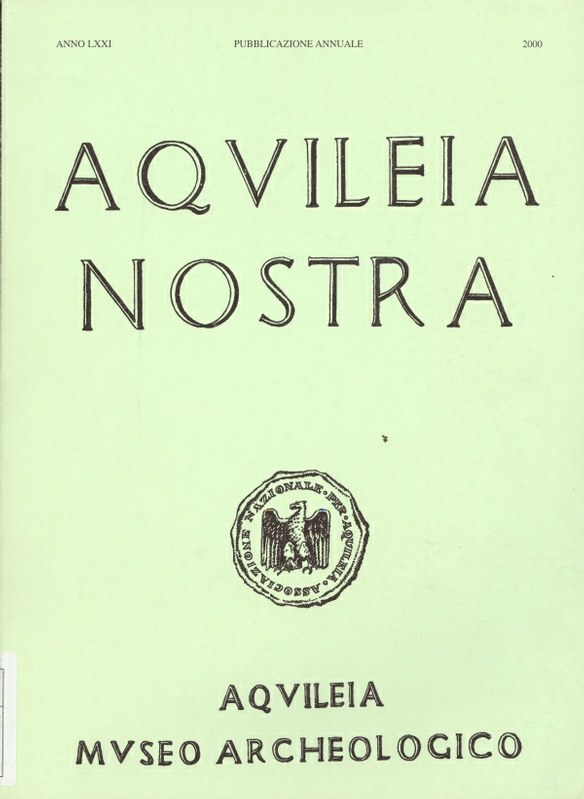 Aquileia Nostra - Anno LXXI - 2000