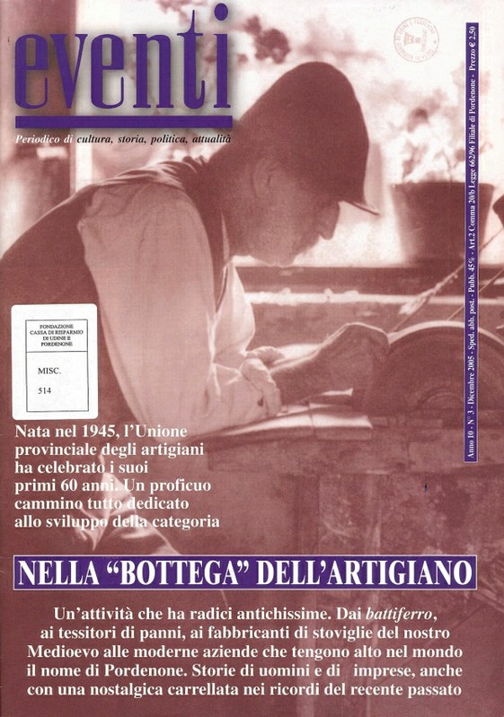 Eventi - Nella "bottega" dell'artigiano