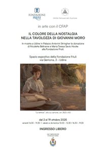 IL COLORE DELLA NOSTALGIA NELLA TAVOLOZZA DI GIOVANNI MORO