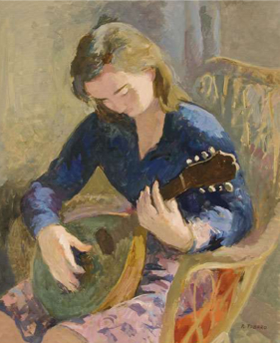 Sandra con mandolino