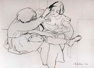 Bambine che ricamano