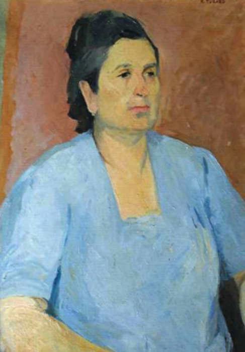 Mia madre (in azzurro)