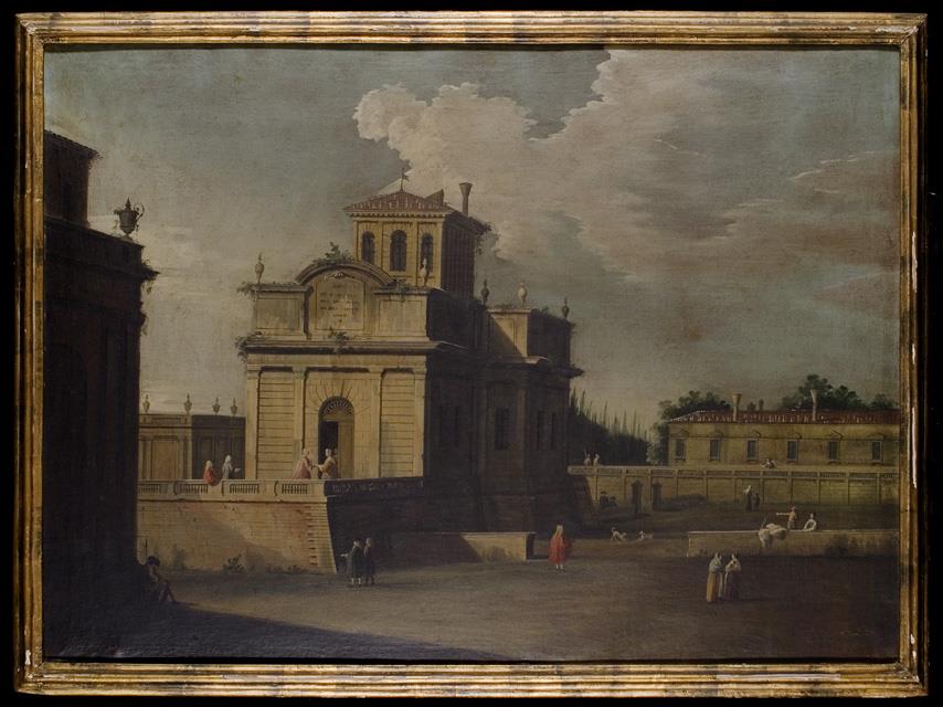 Particolare di villa patrizia, Capriccio architettonico