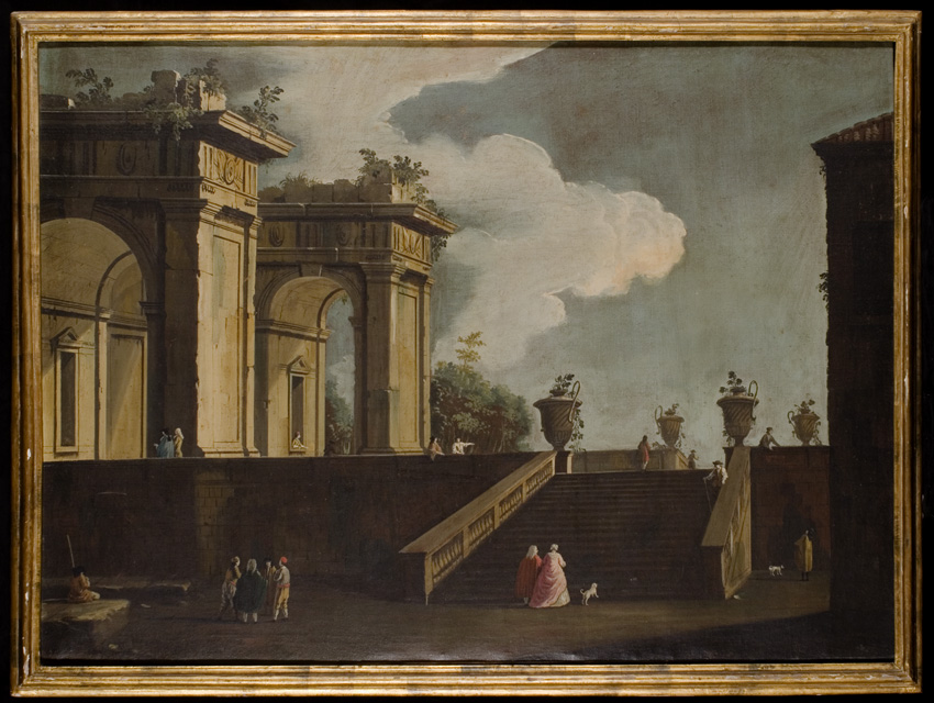 Particolare di villa patrizia, Capriccio architettonico