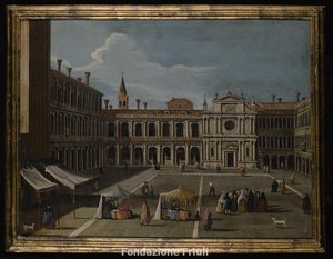 Piazzetta San Marco verso San Geminiano, Veduta della piazza San Marco verso San Geminiano