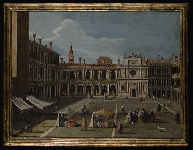 Piazzetta San Marco verso San Geminiano, Veduta della piazza San Marco verso San Geminiano