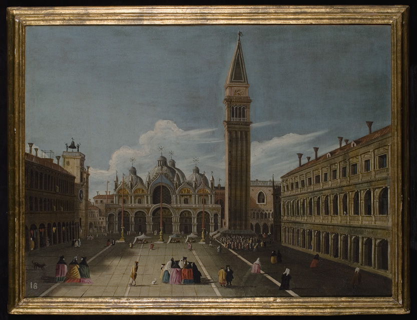 Piazza San Marco con la Chiesa, Veduta della piazza San Marco con la basilica