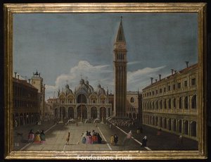 Piazza San Marco con la Chiesa, Veduta della piazza San Marco con la basilica