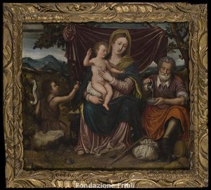 La Sacra Famiglia con San Giovanni Battista