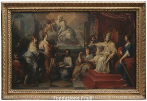 La soppressione del Patriarcato di Aquileia, Allegoria della soppressione del Patriarcato di Aquileia