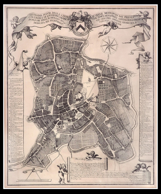 pianta di Udine