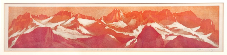 Grande veduta del Canin dai Piani del Montasio